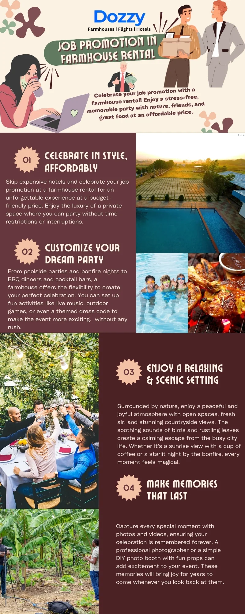 Celebrate Your Job Promotion with a Farmhouse Rental
