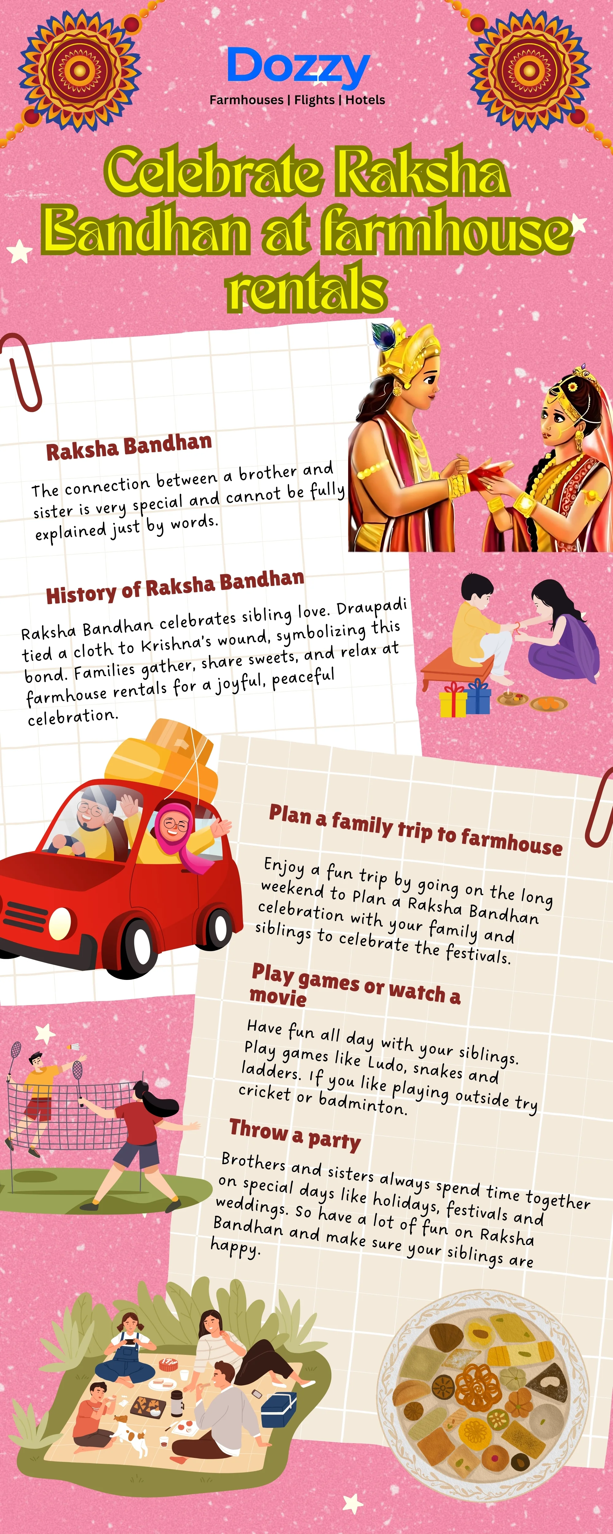 Celebrate Raksha Bandhan at farmhouse rentals
