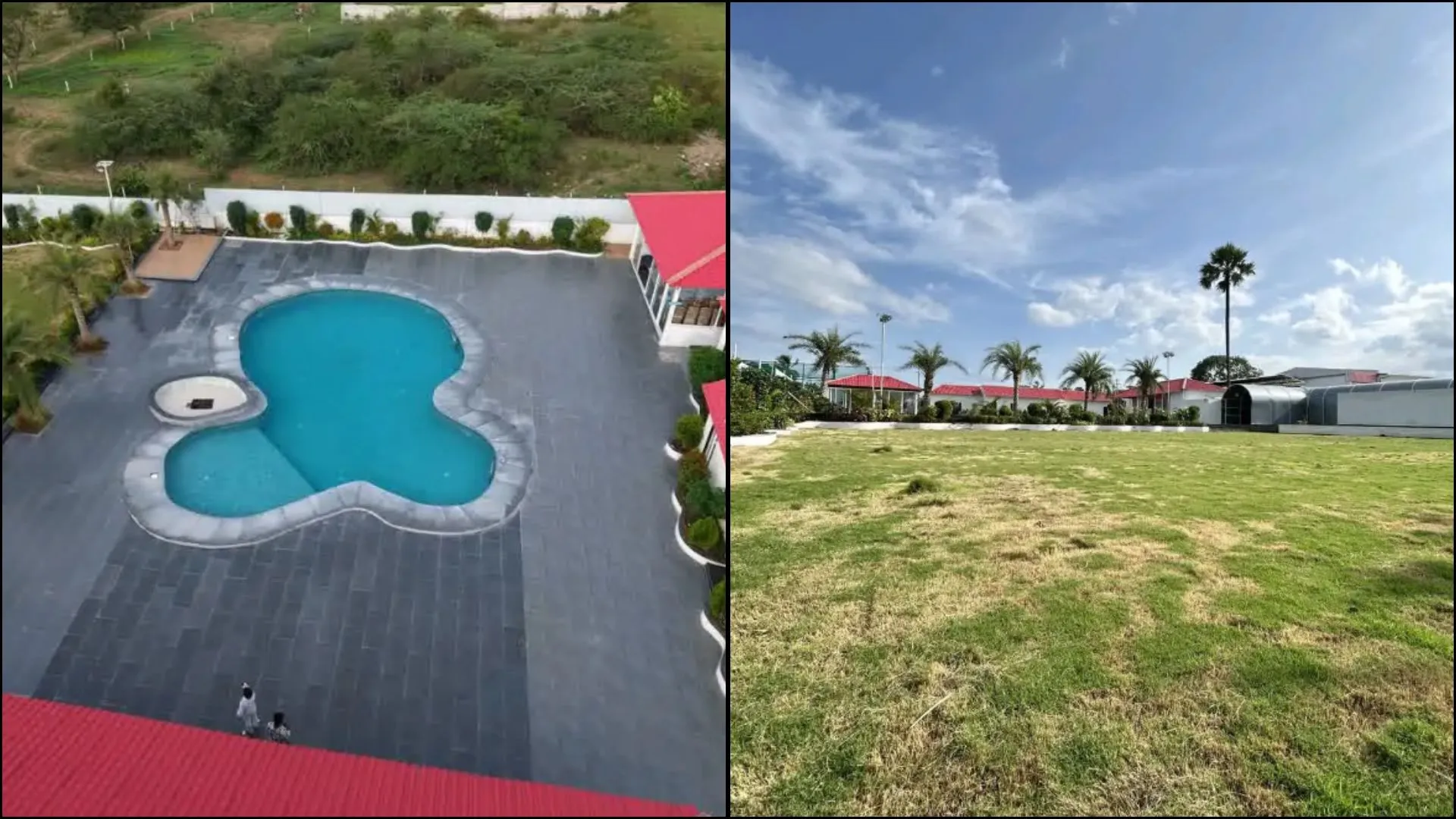 5 BHK Farmhouse with Pool and Lawn