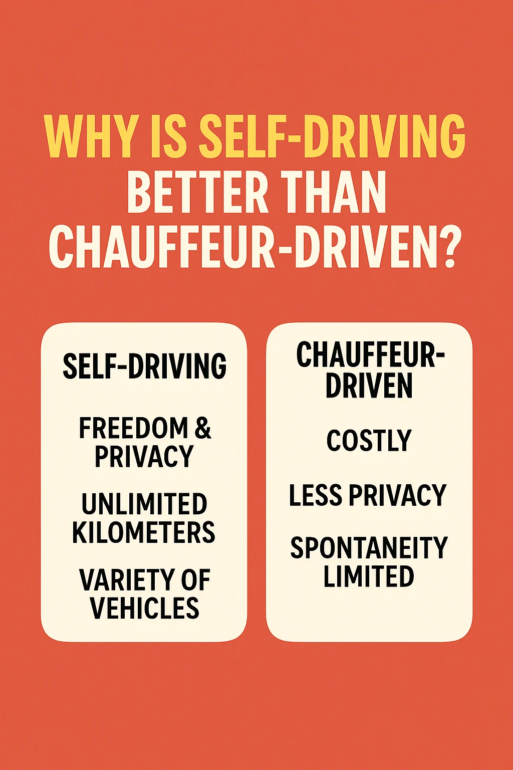 Why Self drive cars are better option?